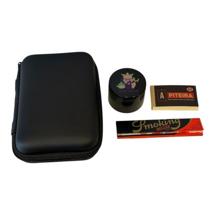 KIT CASE PRETA DICHAVADOR SEDA SMOKING DELUXE APITEIRA 