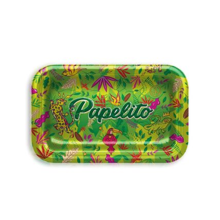 BANDEJA FAUNA E FLORA VERDE PAPELITO 27X16CM (M)