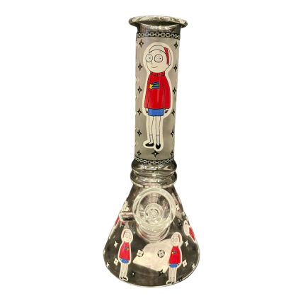 BONG VIDRO MOON RICK AND MORTY FLUORESCENTE 20CM (SS035-39)