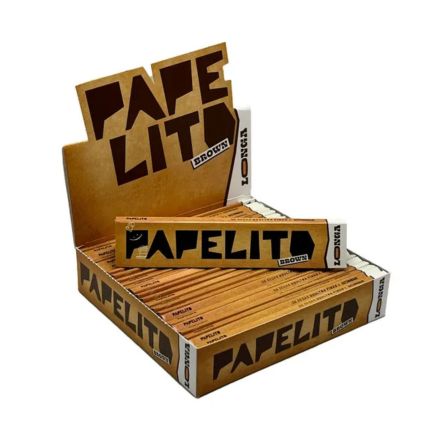 CAIXA SEDA PAPELITO BROWN LONGA MARROM 25 LIVRETOS