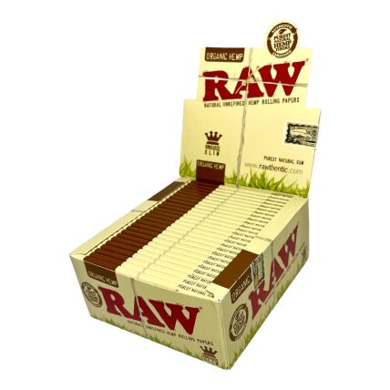 CAIXA SEDA RAW ORGANIC KING SIZE 50 LIVRETOS