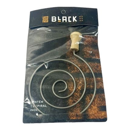 TELINHA METAL BLACK HOOKAH ESPIRAL