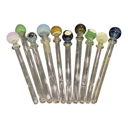 KIT PITEIRA DE VIDRO BOCAL REDONDO 4/5/6MM 10 UNIDADES