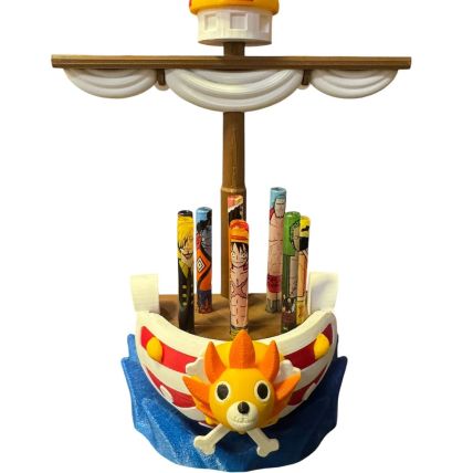 KIT COMPLETO ONE PIECE – SUNNY + TRIPULAÇÃO (EXPOSITOR + 10 PITEIRAS)