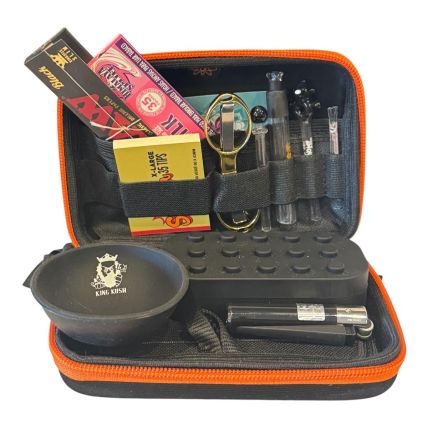 KIT MACONHISTA CASE SADHU PRETA SEDA RAW PITEIRA DE VIDRO