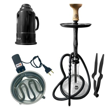KIT NARGUILE ALFARID STORM PRETO (M)