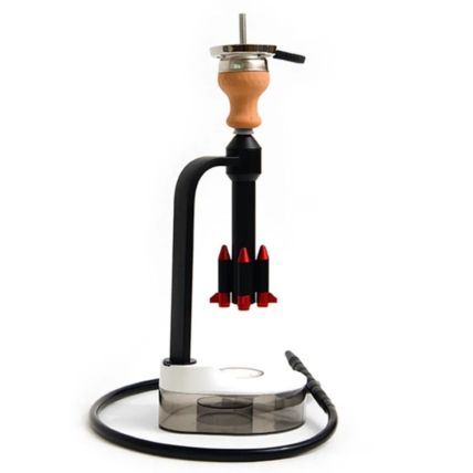 NARGUILE MOON ROCKET HOOKAH PRETO