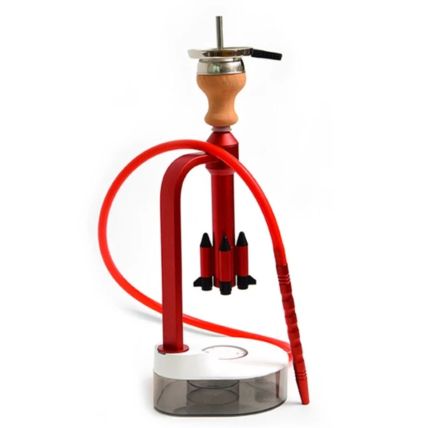 NARGUILE MOON ROCKET HOOKAH VERMELHO