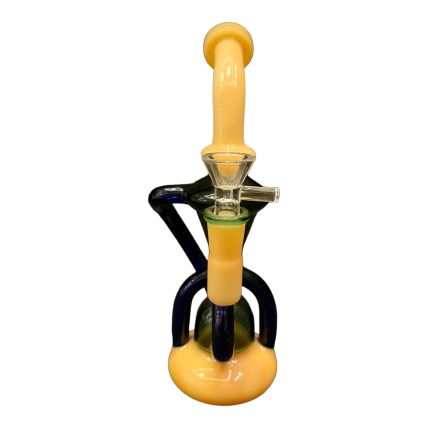 OIL BONG KBHS DE VIDRO RECYCLER CANARINHO