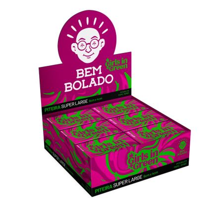 CAIXA PITEIRA BEM BOLADO GIRLS IN GREEN SUPER VERGE ROSA