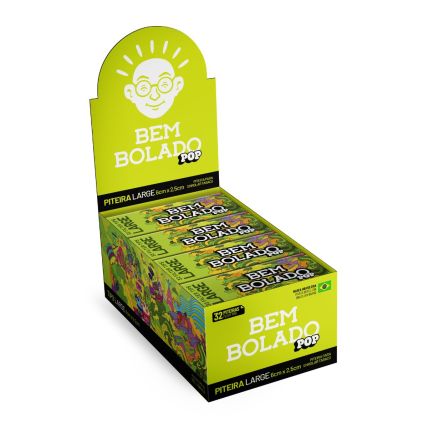 CAIXA PITEIRA BEM BOLADO POP LARGE VERDE 24 BLOCOS