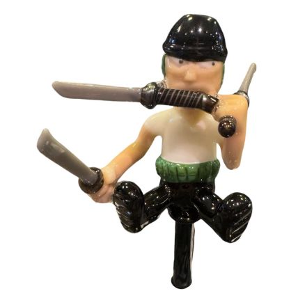 PITEIRA DE VIDRO GECKO ZORO/CORINGA