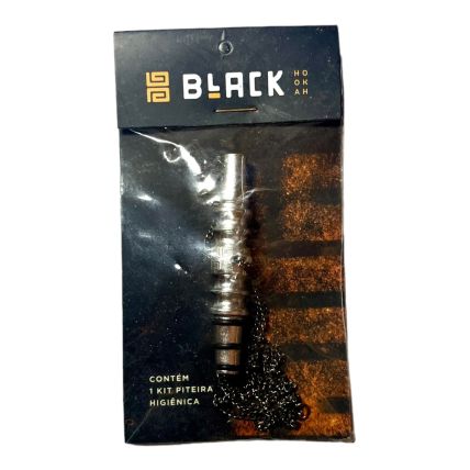 PITEIRA HIGIENICA BLACK HOOKAH PRATA