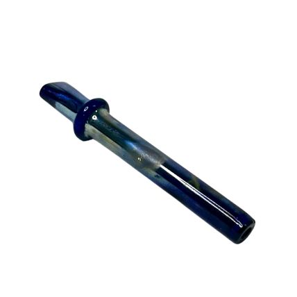 PITEIRA DE VIDRO SPICE VAPOR DE PRATA AZUL LISA