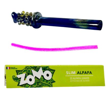 KIT PITEIRA DE VIDRO + LIMPADOR + SEDA ZOMO ALFAFA VERDE
