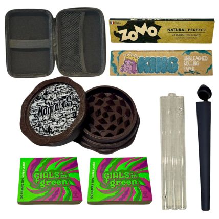 KIT TABACARIA CASE DICHAVADOR SEDA PITEIRAS TUBETE