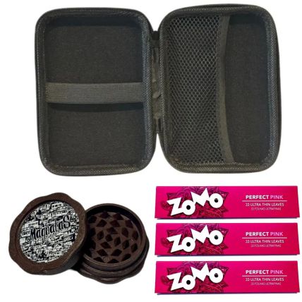 KIT CASE PRETA DICHAVADOR FIBRA DE COCO GRANDE