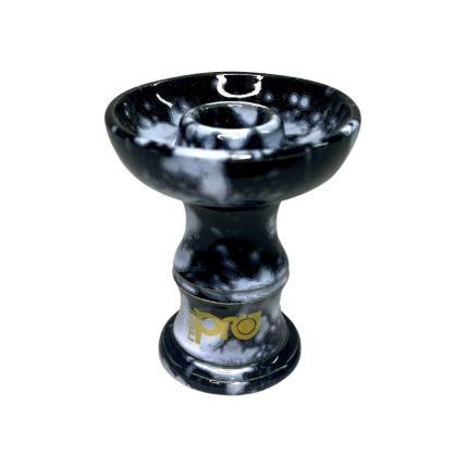 ROSH PRO HOOKAH MINI MESCLADO PRETO BRANCO LOGO DOURADO