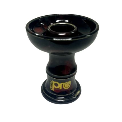 ROSH PRO HOOKAH MINI MESCLADO PRETO VERMELHO LOGO DOURADO