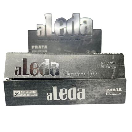 CAIXA SEDA ALEDA PRATA BRANCA KING SIZE 20 LIVRETOS