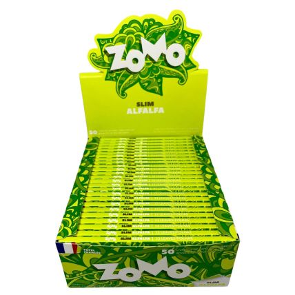 CAIXA SEDA ZOMO ALFAFA VERDE KING SIZE 50 LIVRETOS 