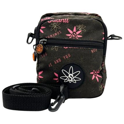 SHOULDER BAG SADHU PRETO LOGO ROSA