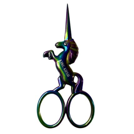 TESOURA METAL KING KUSH UNICORNIO RAINBOW