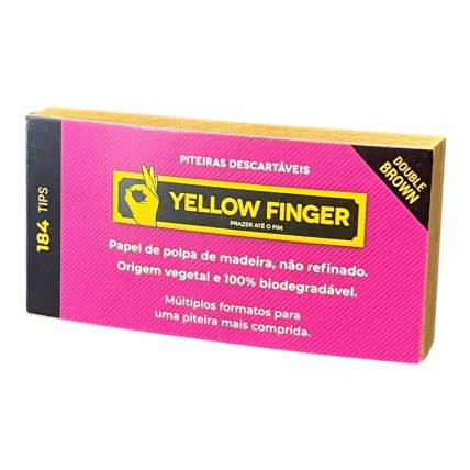 PITEIRA YELLOW FINGER DOUBLE COTTON 184 TIPS