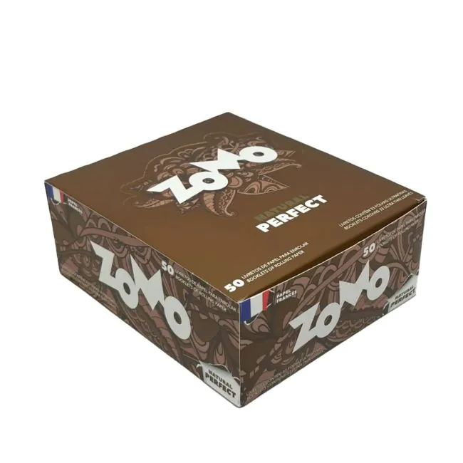 Caixa Seda Zomo Brown King Size Natural 50 Unidades