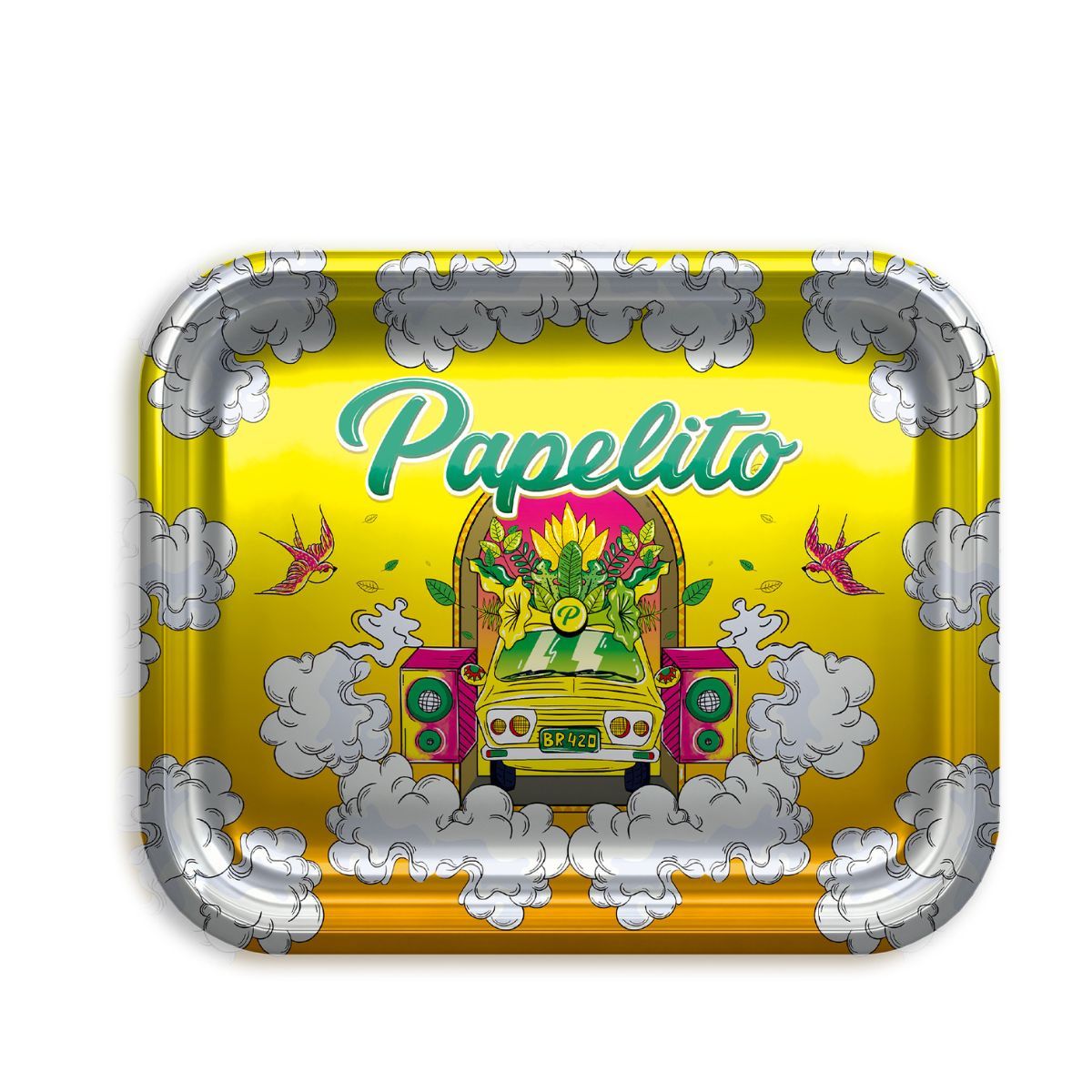 BANDEJA AMARELA PAPELITO 18X14CM (P)