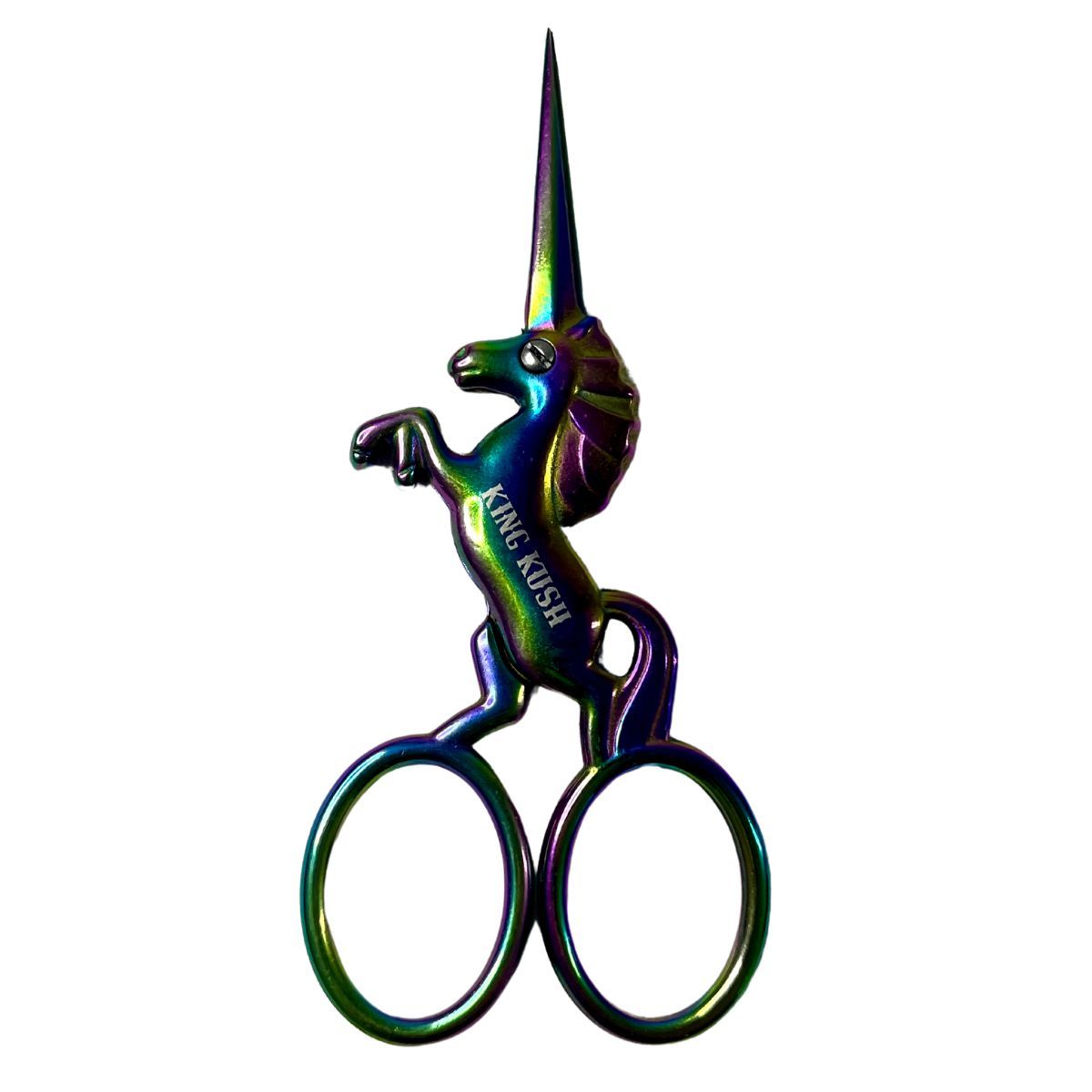 TESOURA METAL KING KUSH UNICORNIO RAINBOW