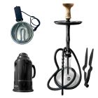 KIT NARGUILE ALFARID STORM PRETO (P)